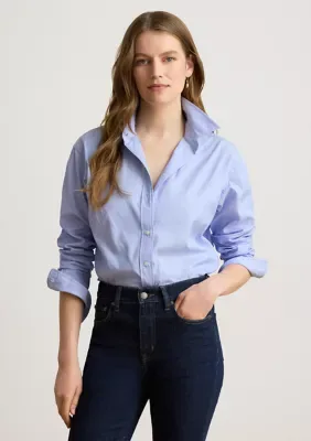 Relaxed Fit End-on-End Cotton Shirt