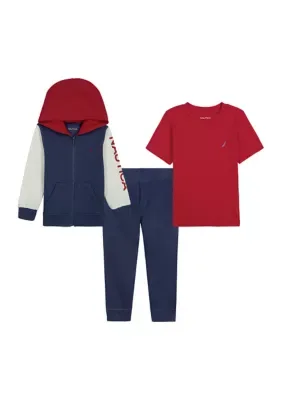 3 Piece Full Zip Fleece Set by Nautica