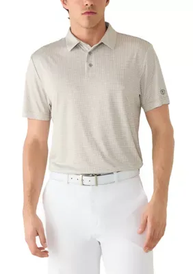 Short Sleeve Houndstooth Print Shirt by Pro Tour
