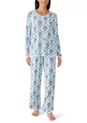 Long Sleeve Shirt, Pants and Shorts Pajama Set