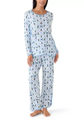 Long Sleeve Shirt, Pants and Shorts Pajama Set