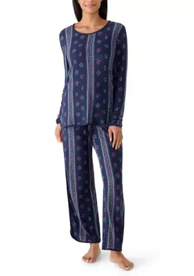 Long Sleeve Shirt, Pants and Shorts Pajama Set