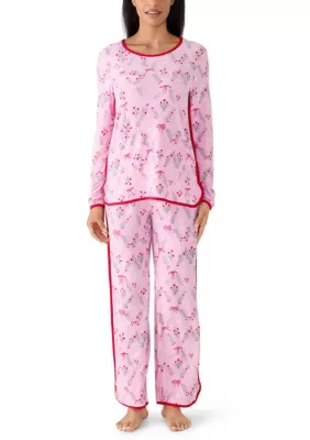 Long Sleeve Shirt, Pants and Shorts Pajama Set