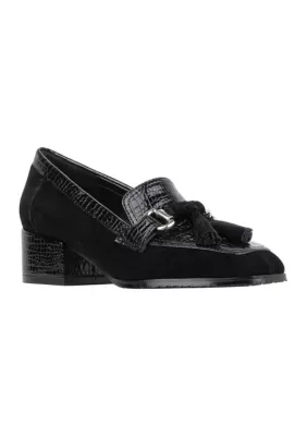 Mereda Croc Loafers by Donald Pliner