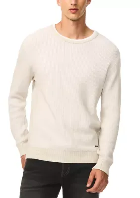 Wiles Textured Crew Neck Sweater