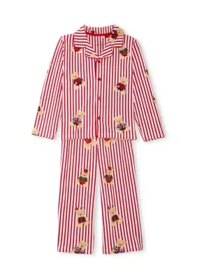 Notch Collar Long Pajama Set by Joyland