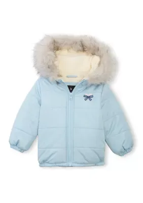 Long Sleeve Hooded Puffer Jacket by London Fog