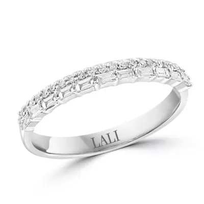 14K White Gold Diamond Ring by Lali Jewels