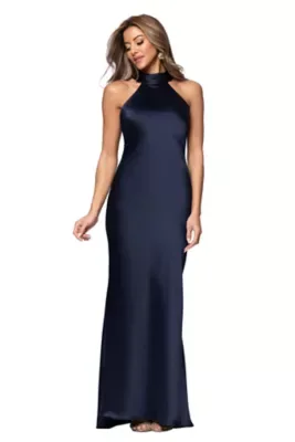 Long Satin Tie Neck by Xscape