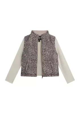 Long Sleeve Shirt and Animal Print Vest Set by Amy Byer