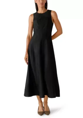 Sleeveless Suede Midi Dress by Crown & Ivy