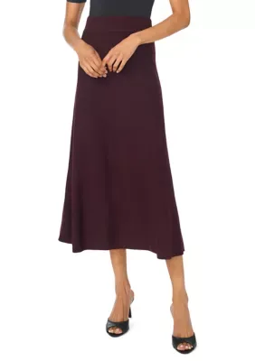 A-Line Solid Midi Skirt by Vince Camuto