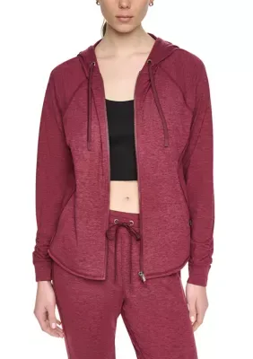 DKNY Sport Spacedye Raglan Hooded Jacket by DKNY