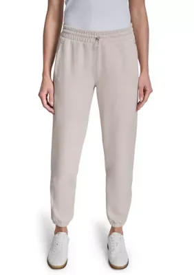 DKNY Sport Highline Rib Mid Rise Joggers with Pockets by DKNY