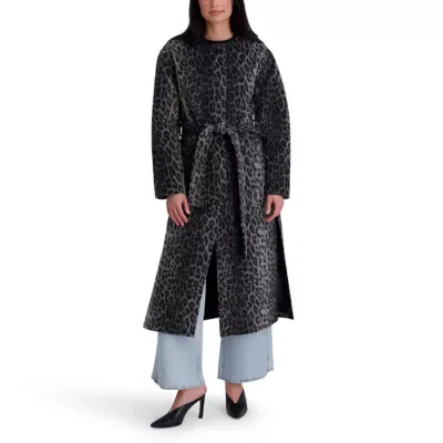 Kenneth Cole New York Jewel Neck Long Wool Wrap Coat by Kenneth Cole