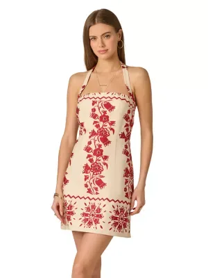 Printed Short Dress by Adrianna Papell