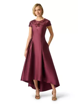 Combo Mikado High Low Gown by Papell Studio