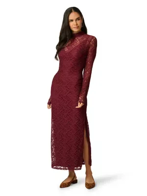 Mock Neck Lace Dress by Adrianna Papell