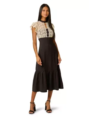 Lace Midi Dress by Adrianna Papell