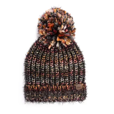 Chunky Space Dye Eyelash Knit Beanie by MUK LUKS