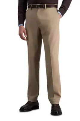 Premium No-Iron Khaki Slim Fit Wrinkle Free Cotton Pant