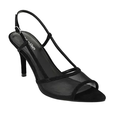 Corette Sling-Back Dress Sandals - Suede Mesh by Calvin Klein
