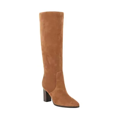 Darlea Block Heel Boots - Suede by Calvin Klein