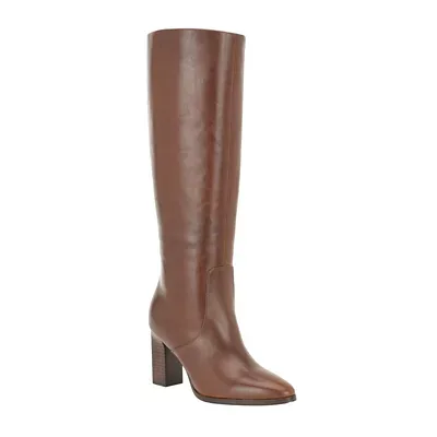 Darlea Block Heel Boots - Leather