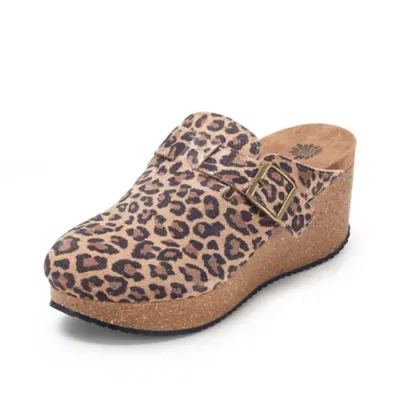 Mulani Suede Wedge Clog by Yellow Box