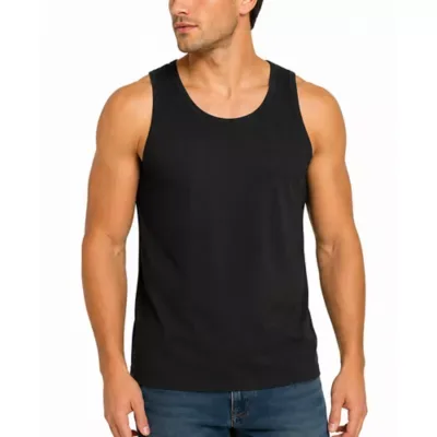 Micro Waffle Knit Heavyweight Sleeveless Tank Top by Blu Rock