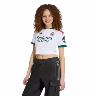 La Liga Real Madrid 2026/27 Home Cropped Replica Jersey by adidas