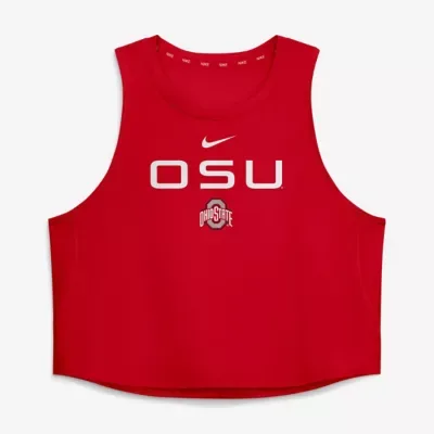 NCAA Ohio State Buckeyes One Dri-FIT Cropped Tank Top by Nike