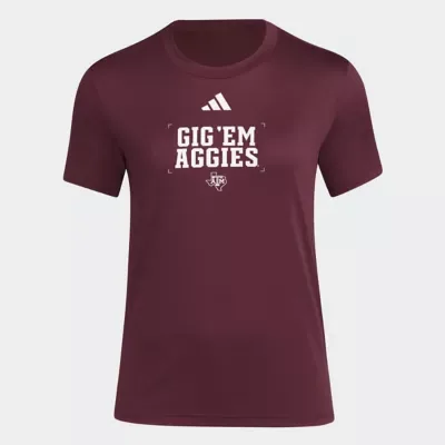NCAA Texas A&M Aggies Locker Slogan Pre-Game T-Shirt by adidas