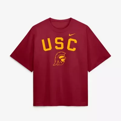 NCAA USC Trojans Arch Logo Boxy T-Shirt by Nike