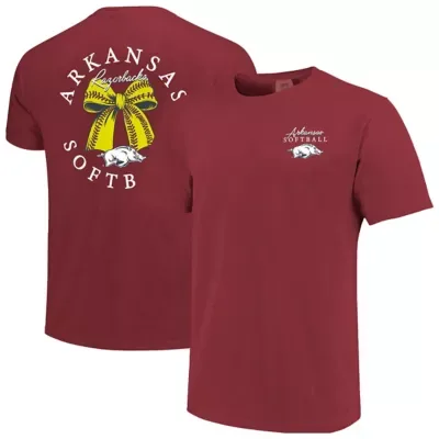 NCAA Arkansas Razorbacks Softball Bow T-Shirt by Image One