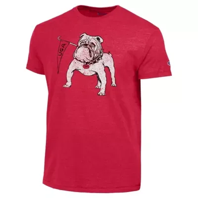 NCAA Georgia Bulldogs Vintage Triumph Tri-Blend T-Shirt by Champion