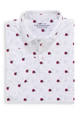 NCAA UGA Georgia Bulldogs Print Sankaty Polo Shirt by Vineyard Vines