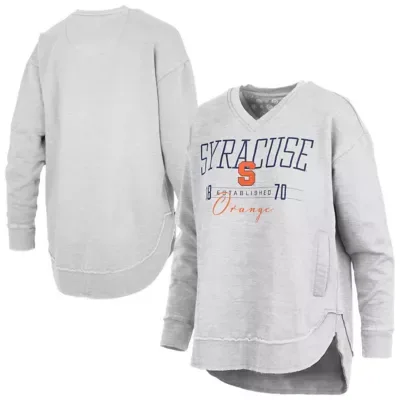 Syracuse Orange NCAA Syracuse Marcus East Hall Poncho V-Neck Sweatshirt by Pressbox