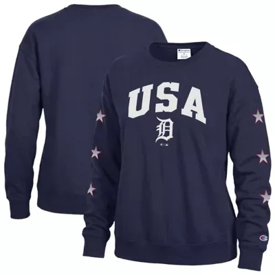 MLB Detroit Tigers Americana Fleece Crewneck Sweatshirt by Champion