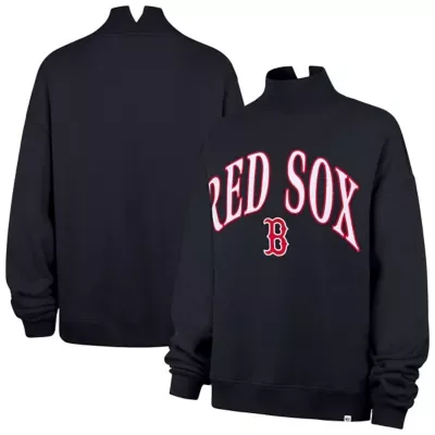 Boston Red Sox MLB Boston Sox Oversized Vantage Mock Neck Sweatshirt by 47