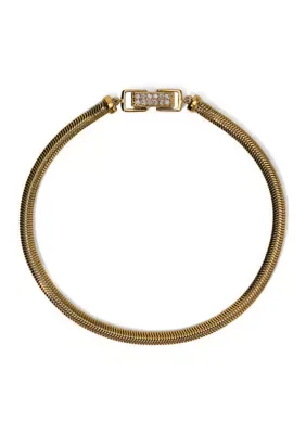 Celine Cubic Zirconia Snake Chain Bracelet by Nadri