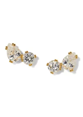 Plated Toi Moi Stud Earrings by Nadri