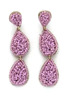 Seed Bead Teardrop Earrings by Belk