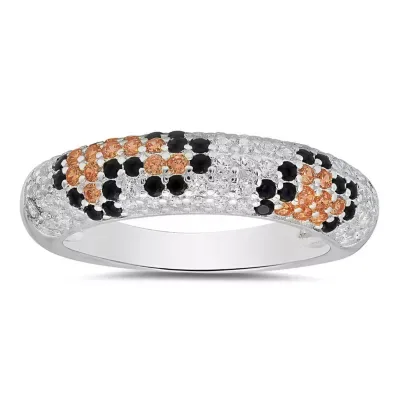 Sterling Silver Pave Leopard Skin Ring by Kylie Harper
