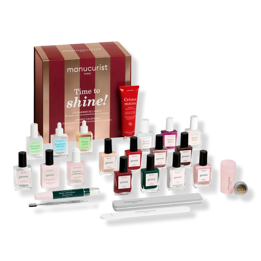 Advent Calendar Time to Shine 24 Full-Size Nail Care & Polish Gift Set by Manucurist