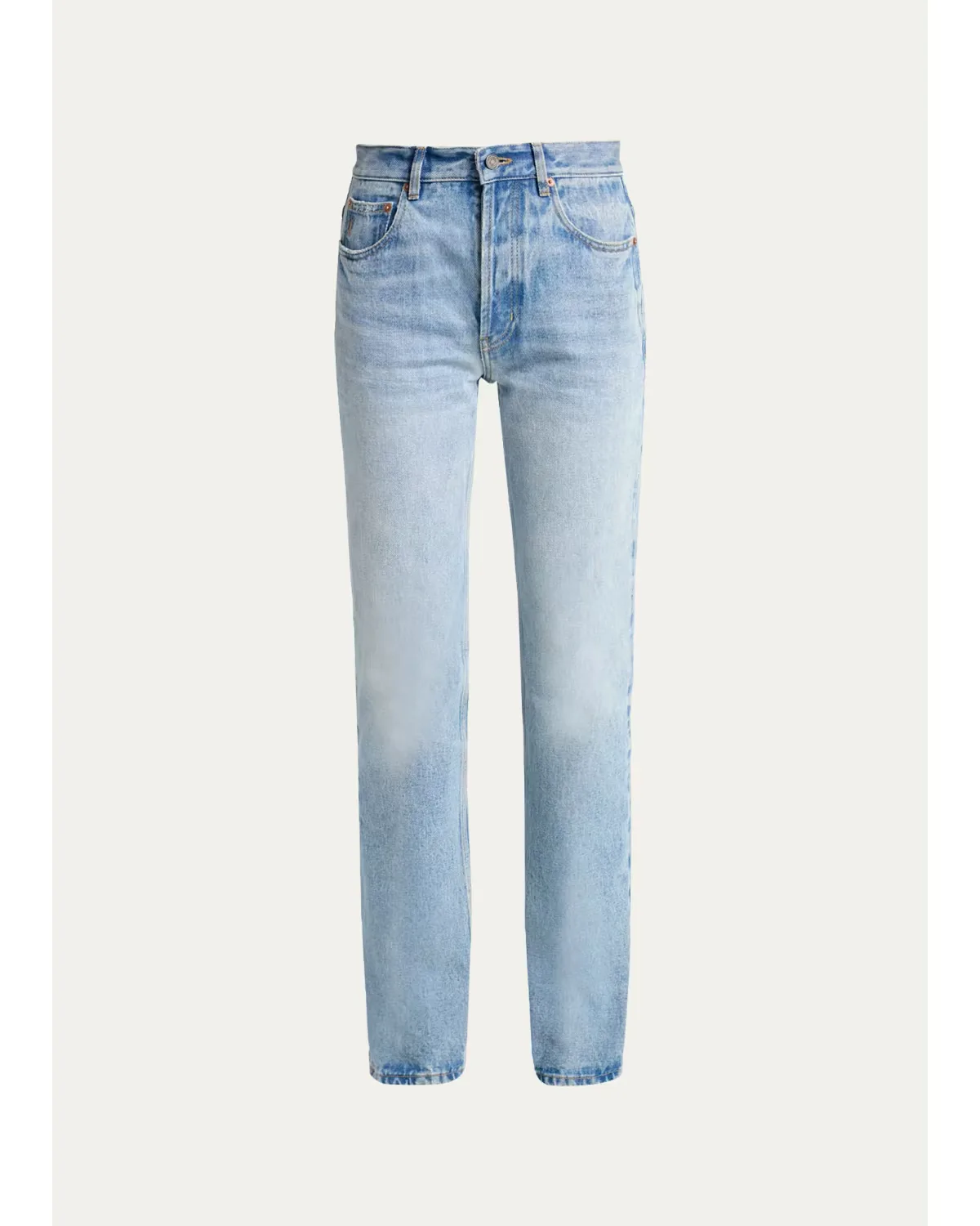 Mid-Rise Relaxed Straight-Leg Jeans by Saint Laurent