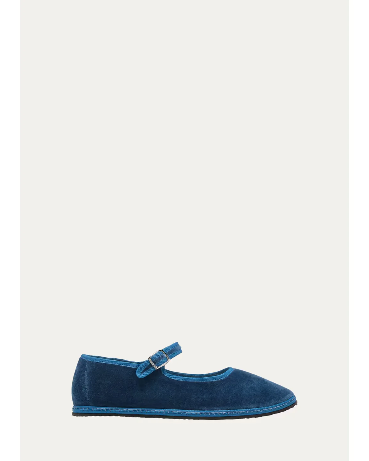 Velvet Mary Jane Ballerina Flats