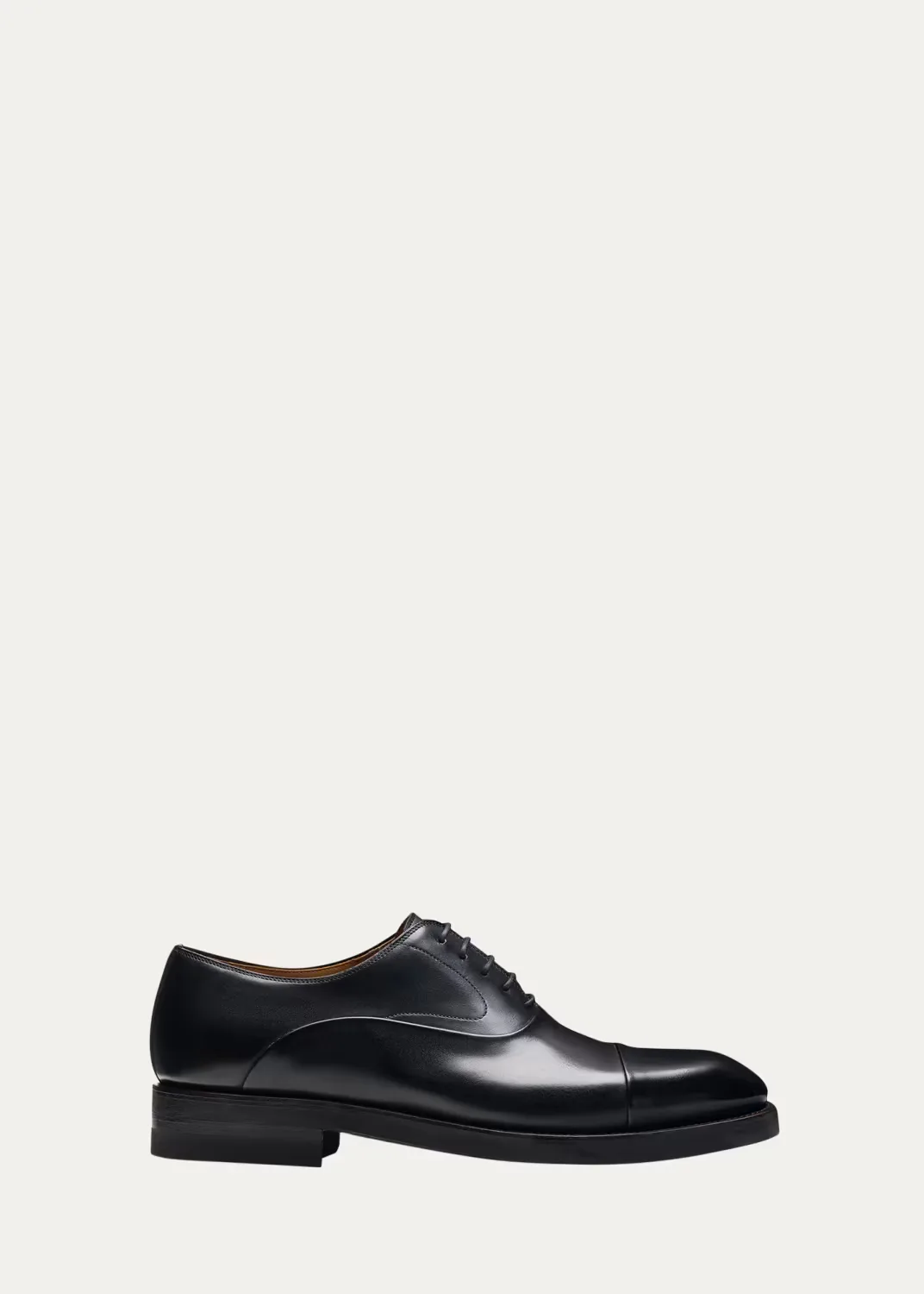 Omega Cap-Toe Leather Oxfords