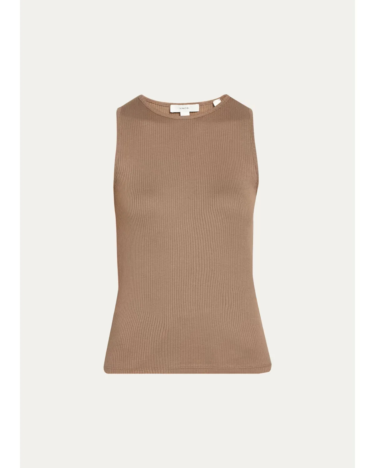 Cotton Rib Shell Top by Vince