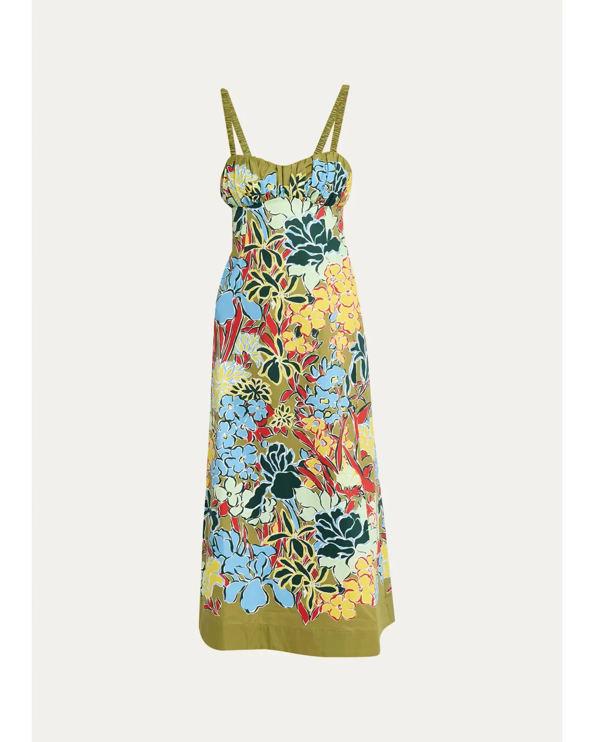 Solstice Floral Cotton Midi-Dress by ALMAIS
